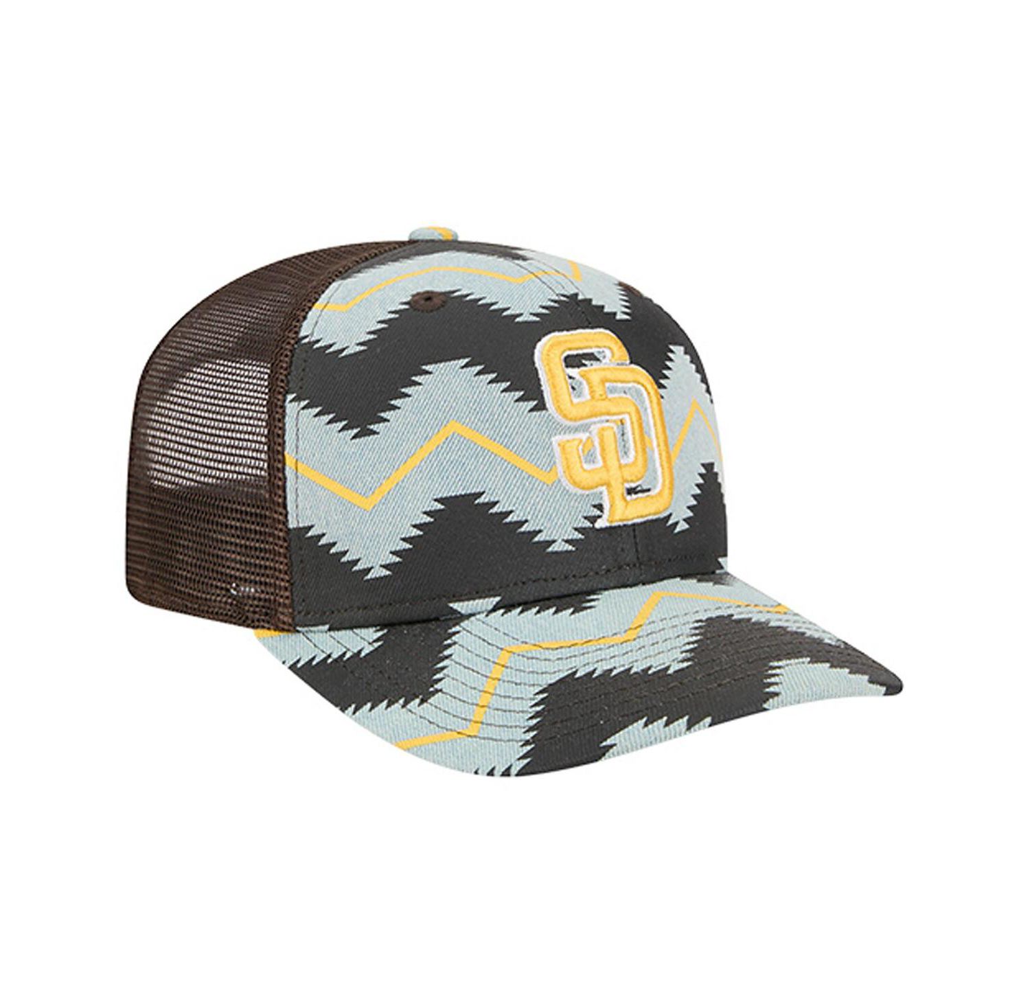 Men's Denim/Brown San Diego Padres Aztec Denim 9SEVENTY Adjustable Hat