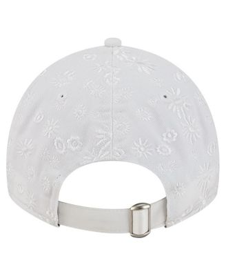 Women's White Texas Rangers Floral Mesh 9TWENTY Adjustable Hat