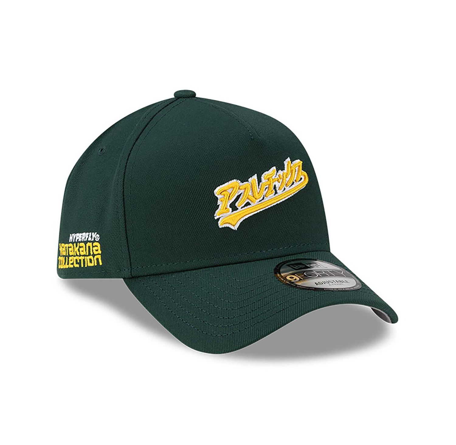 X Hyperfly Men's Green Oakland Athletics A-Frame 9FORTY Adjustable Hat