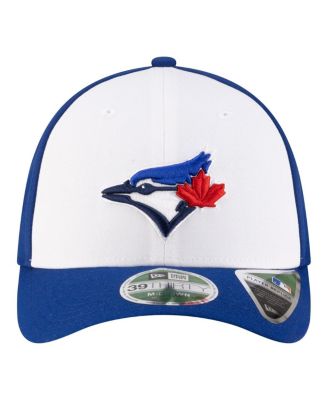 Men's White/Royal Toronto Blue Jays Player Replica 39THIRTY M-Crown Flex Hat