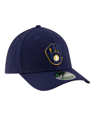 Men's Navy Milwaukee Brewers Player Replica 39THIRTY M-Crown Flex Hat