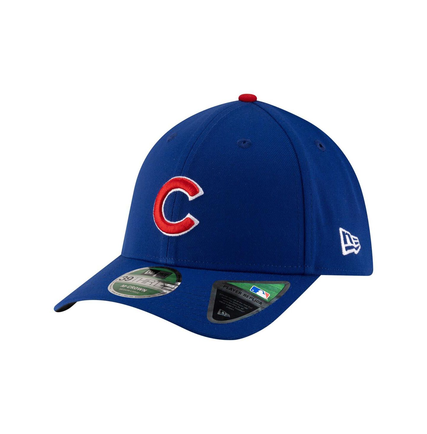 Мужская кепка New Era Royal Chicago Cubs Player Replica 39THIRTY M-Crown Flex Hat — фото 1