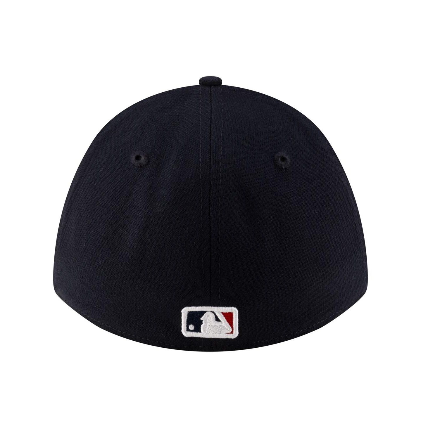 Мужская кепка New Era Navy Atlanta Braves Player Replica 39THIRTY M-Crown Flex Hat — фото 4