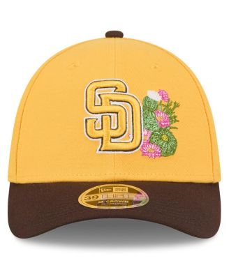 Men's Gold/Brown San Diego Padres 2026 Spring Training M-Crown 39THIRTY Flex Hat
