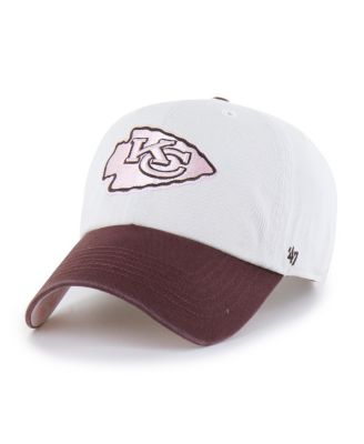 Men's and Women's Stone/Burgundy Kansas City Chiefs Love Letter Clean Up Adjustable Hat
