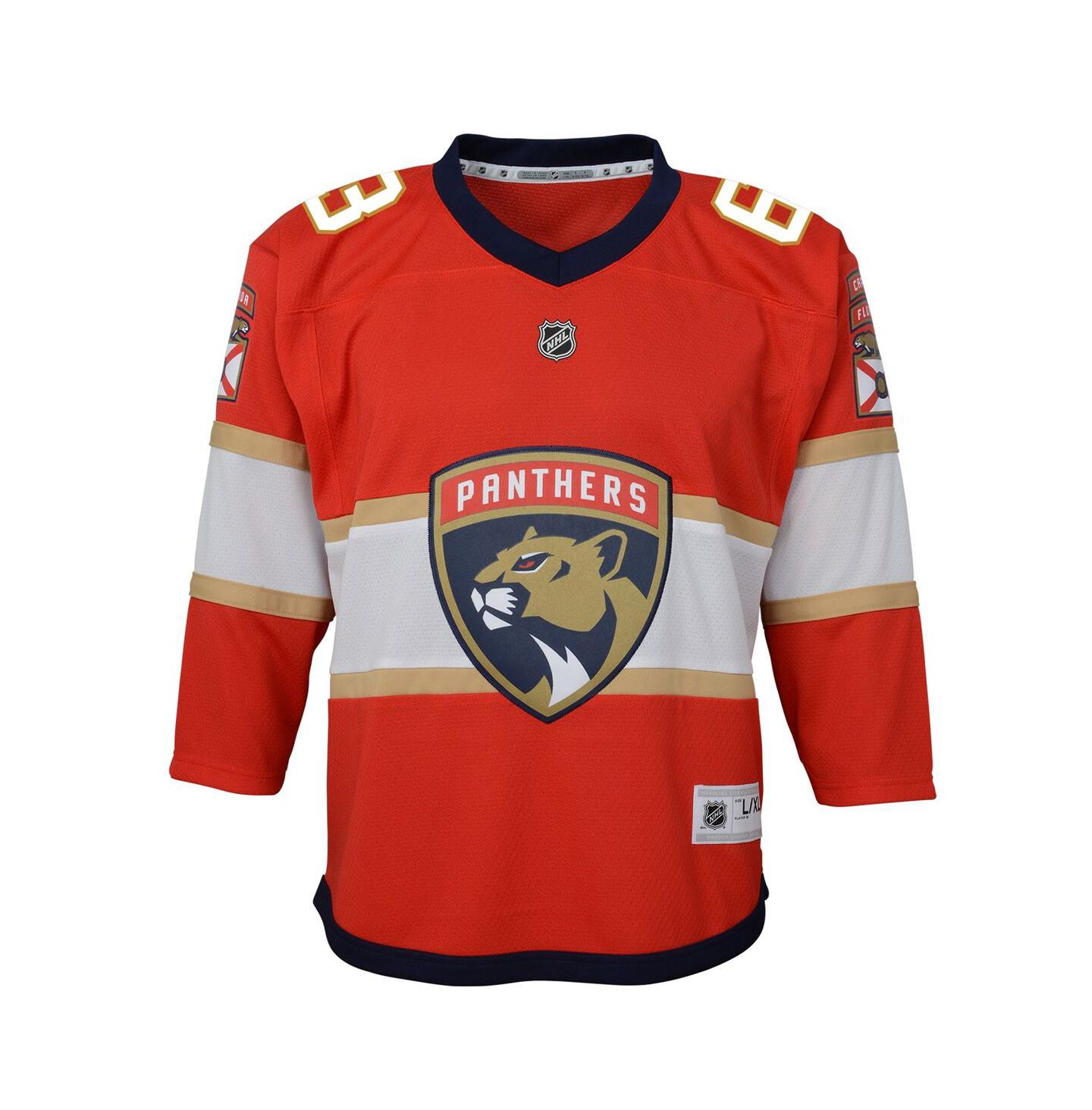 Детская домашняя джерси Outerstuff Brad Marchand Florida Panthers Replica, Red — фото 2