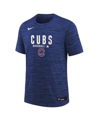 Big Boys and Girls Royal Chicago Cubs Authentic Collection Velocity Dri-FIT T-Shirt