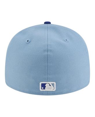 Men's White/Blue Kansas City Royals Authentic Collection On-Field Low Profile 59FIFTY Fitted Hat