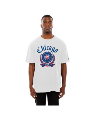 Men's White Chicago Cubs Fleur Domestic T-Shirt
