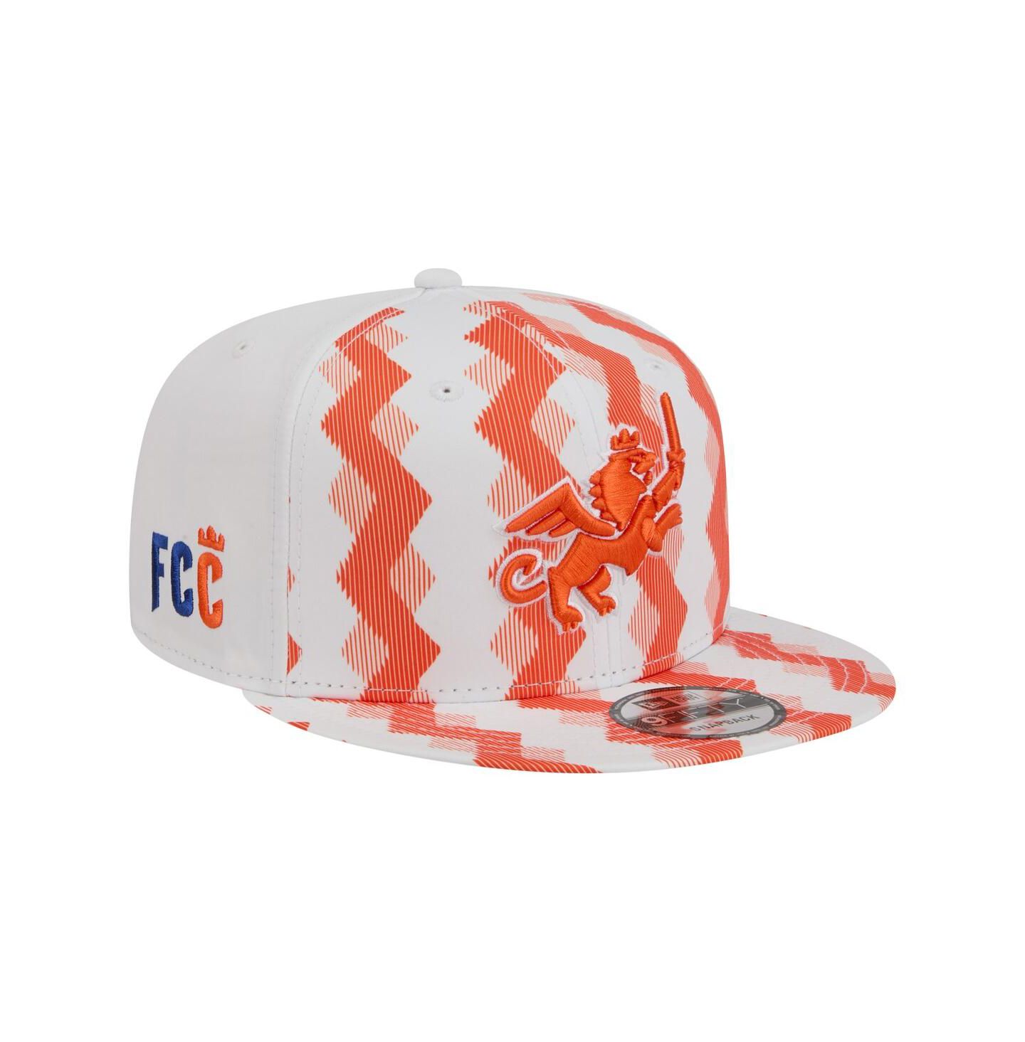 Мужские головные уборы New Era White FC Cincinnati 2026 Jersey Hook 9FIFTY Snapback Hat — фото 1