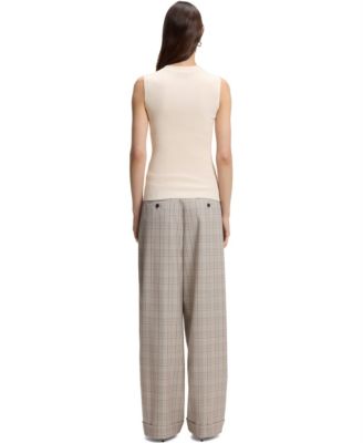 Women's Sleeveless Mock-Neck Top