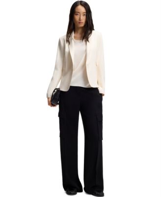 BOSS by Women's Angled Darts Slim-Fit Blazer