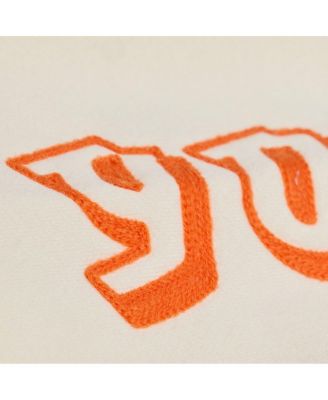 Men's Cream New York Knicks Hardwood Classics Chainstitch Premium Fleece Hoodie