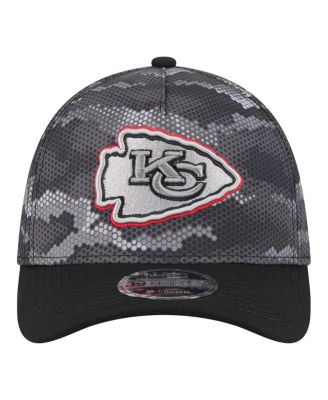 Men's Black Kansas City Chiefs Camo A-Frame 39THIRTY Flex Hat