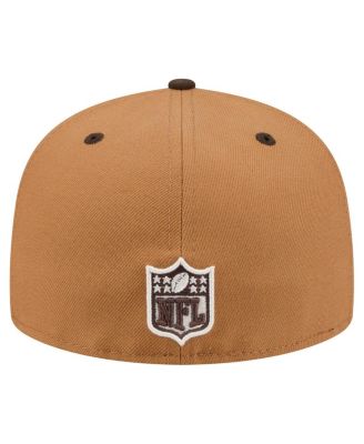 Men's Light Brown/Dark Brown Detroit Lions Two-Tone Walnut 59FIFTY Fitted Hat