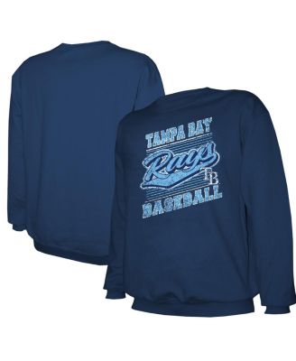 Men's Navy Tampa Bay Rays Lightweight Crew Sweatshirt