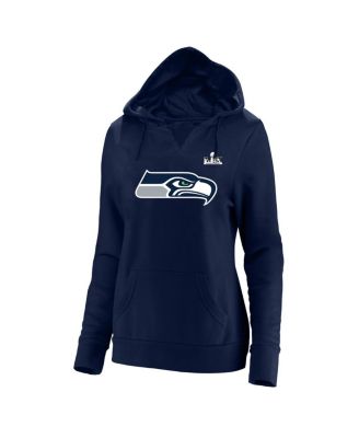Women's Jaxon Smith-Njigba College Navy Seattle Seahawks Super Bowl LX Champions Plus Size Name & Number Fleece Hoodie
