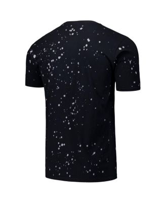 Men's Black/White Boston Red Sox Splatter T-Shirt