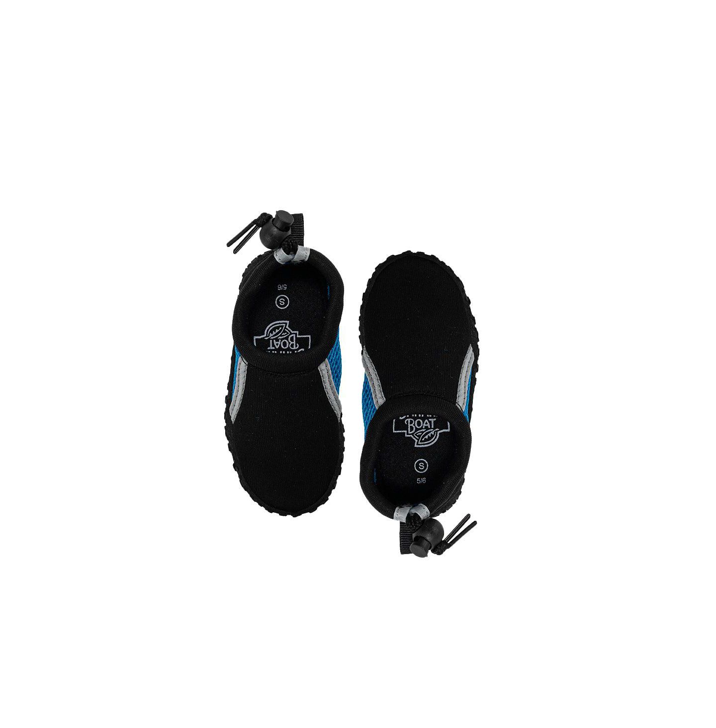 Обувь Banana Boat Swim Shoes - NonSlip Quick Dry Aqua Shoes for Beach and Water Activities для мальчиков-малышей, цвет: Чёрный серый — фото 2