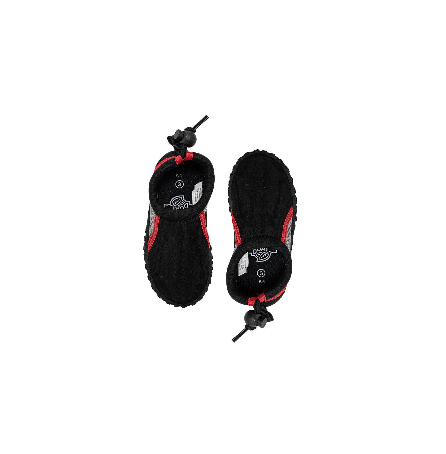 Обувь Banana Boat Swim Shoes Nonslip Quick Dry Aqua Shoes for Beach and Water Activities для мальчиков-малышей, цвет: Чёрный красный — фото 4