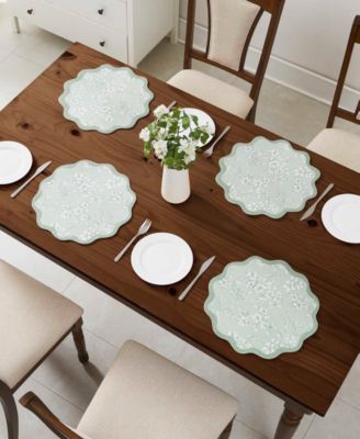 Provence Woven Braided Round Placemats, Set of 4