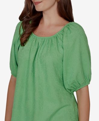Petite Textured Convertible Knit Top