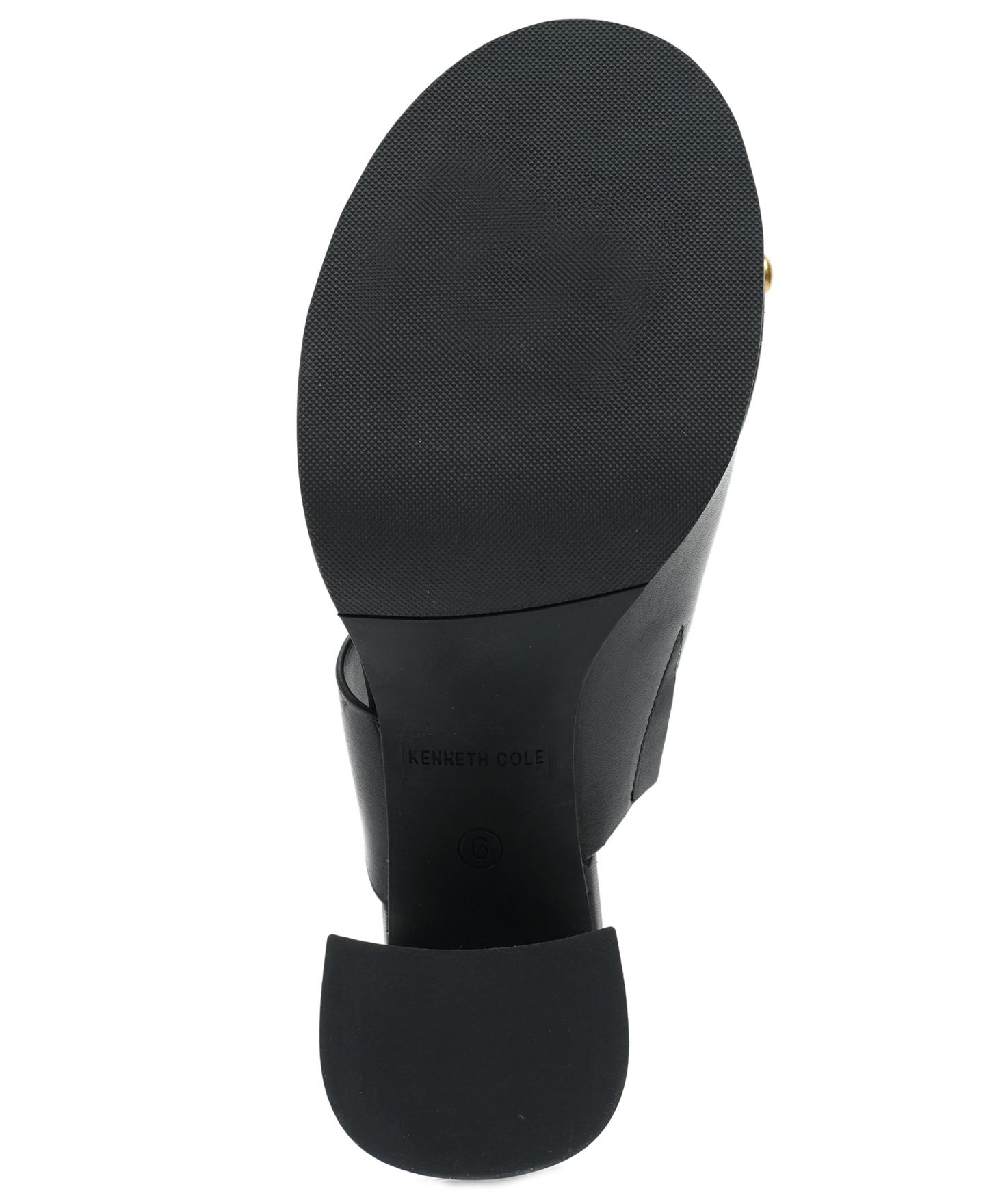 Женские сандалии Kenneth Cole New York Syndika Block Heel Dress Sandals, цвет: Чёрный кожаный — фото 5
