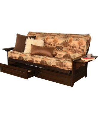 Phoenix Frame-Espresso Finish-Canadian Mattress-Storage Drawers