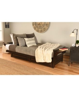 Phoenix Frame-Espresso Finish-Oregon Trail Java Mattress-Storage Drawers