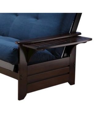 Phoenix Frame-Espresso Finish-Suede Navy Mattress