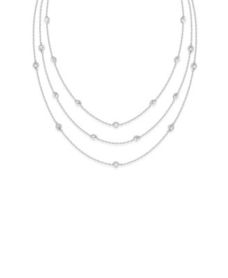 Crystal Dot Layered Necklace