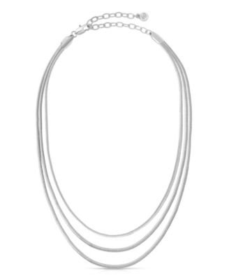 Triple Snake Chain Layered Necklace