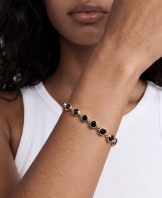 Everyday Crystal 18k Gold Plated Link Bracelet