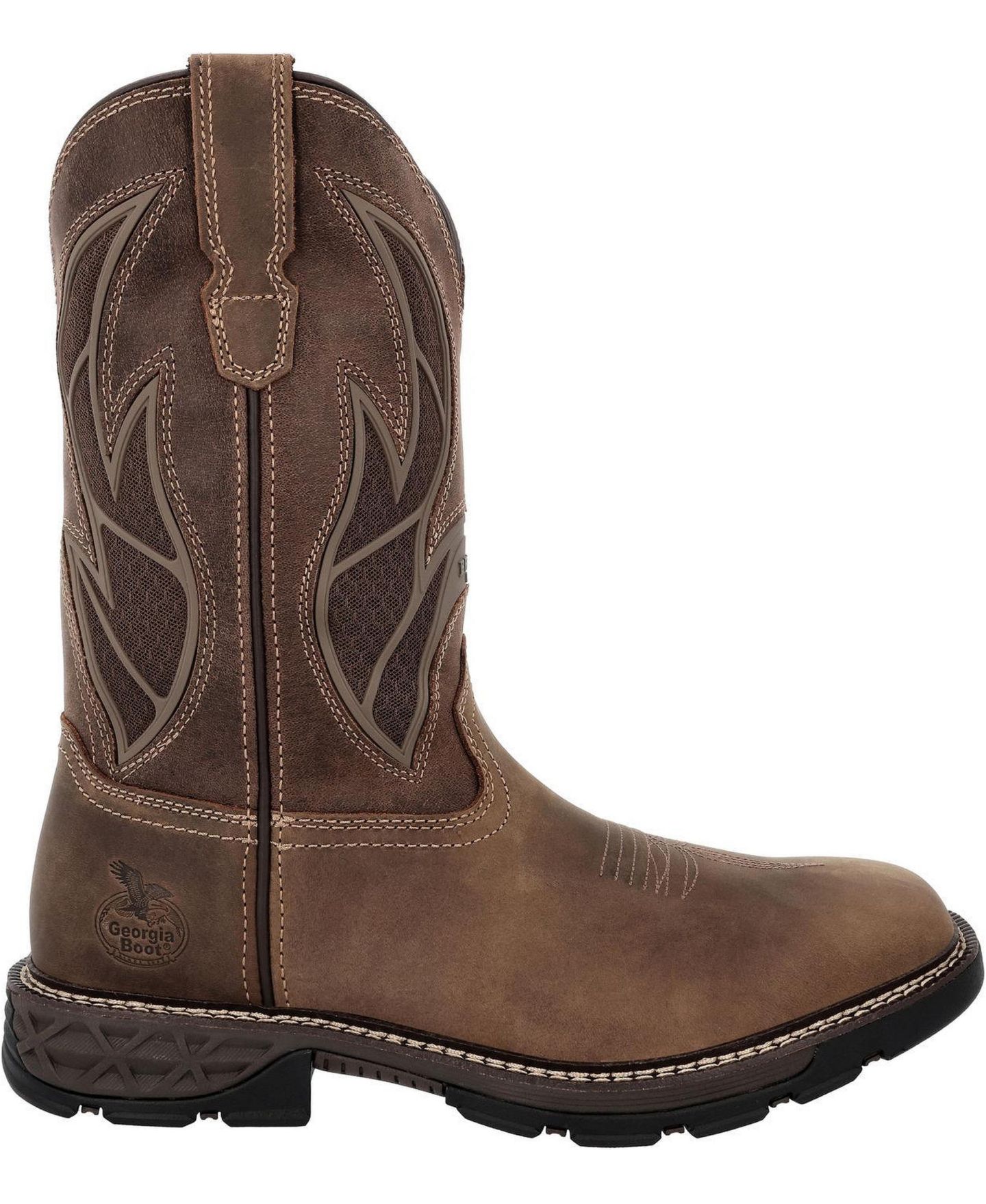 Мужские ботинки GEORGIA BOOT Carbo-Tec FLX 11" Pull-On Work Boot, цвет: Коричневый — фото 3