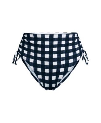 Women's Pique High Waisted Adjustable Bikini Bottoms