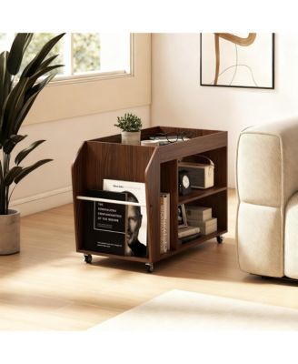 4-wheel rolling storage rack for living room, study room, bedroom