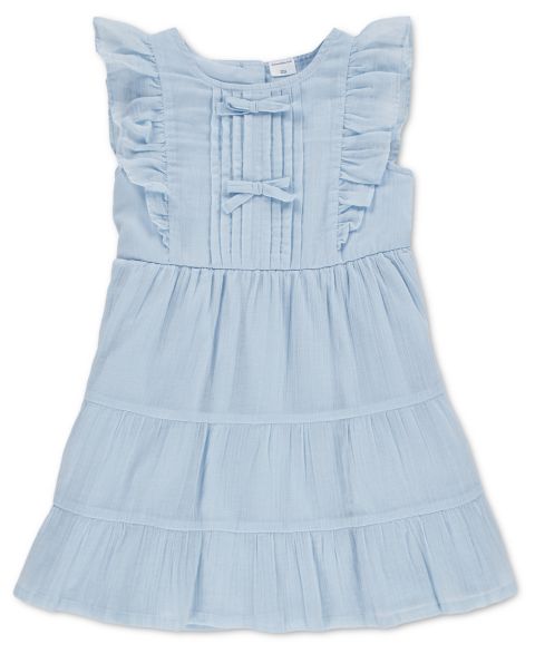 Платье abercrombie kids Flutter Sleeve Dress для девочек-малышей, цвет: Синий