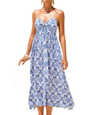 Women's Incandescent Ornate Midi Beach Dress