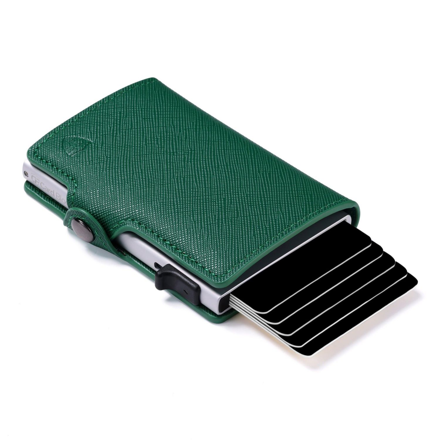 RFID Pop Up Wallet for Women - Slim Minimalist Credit Card Holder (4-6 Card Capacity) - Aluminum Metal Case