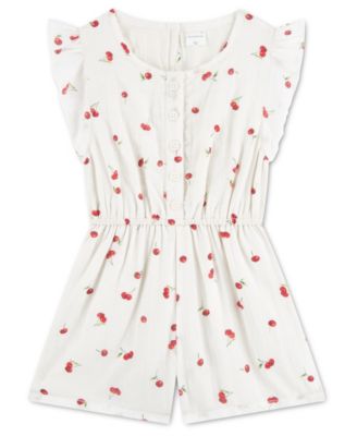 Toddler Girls' 2T-5T Crewneck Romper