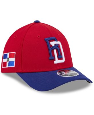 Men's Red/Blue Dominican Republic Baseball 2026 World Baseball Classic M-Crown 39THIRTY Flex Hat