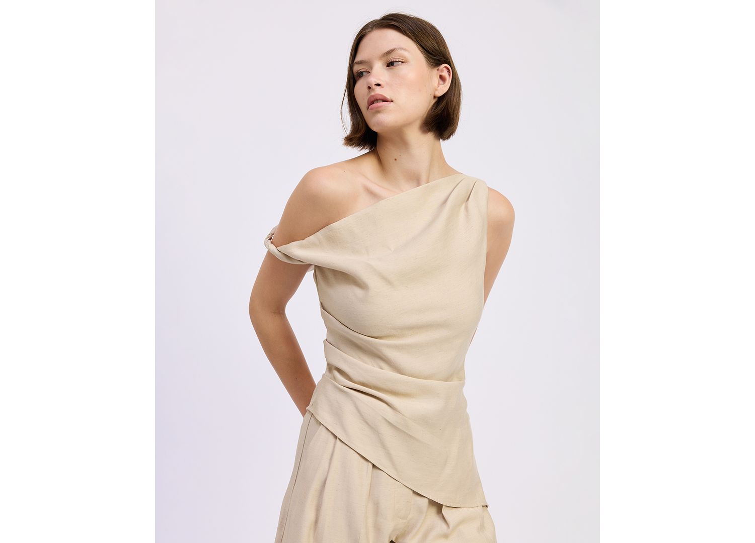 Women's One-Shoulder Asymmetric Selma Top