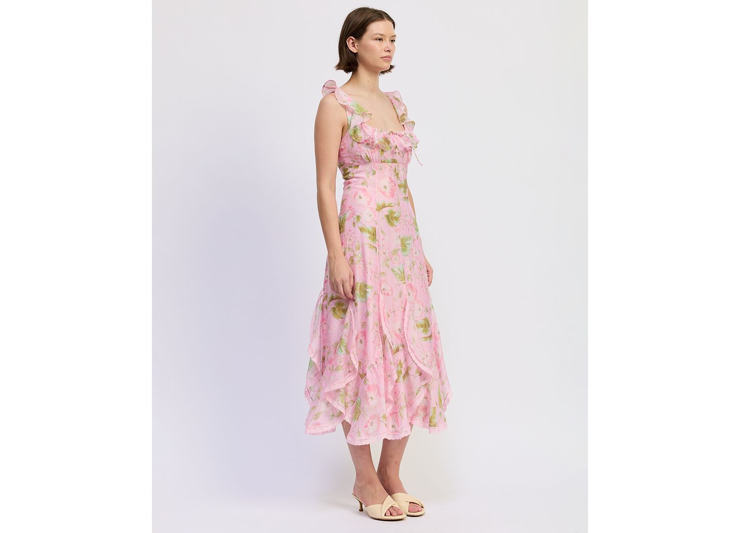 Women's Sleeveless Scoop Neck Wrenley Midi dress