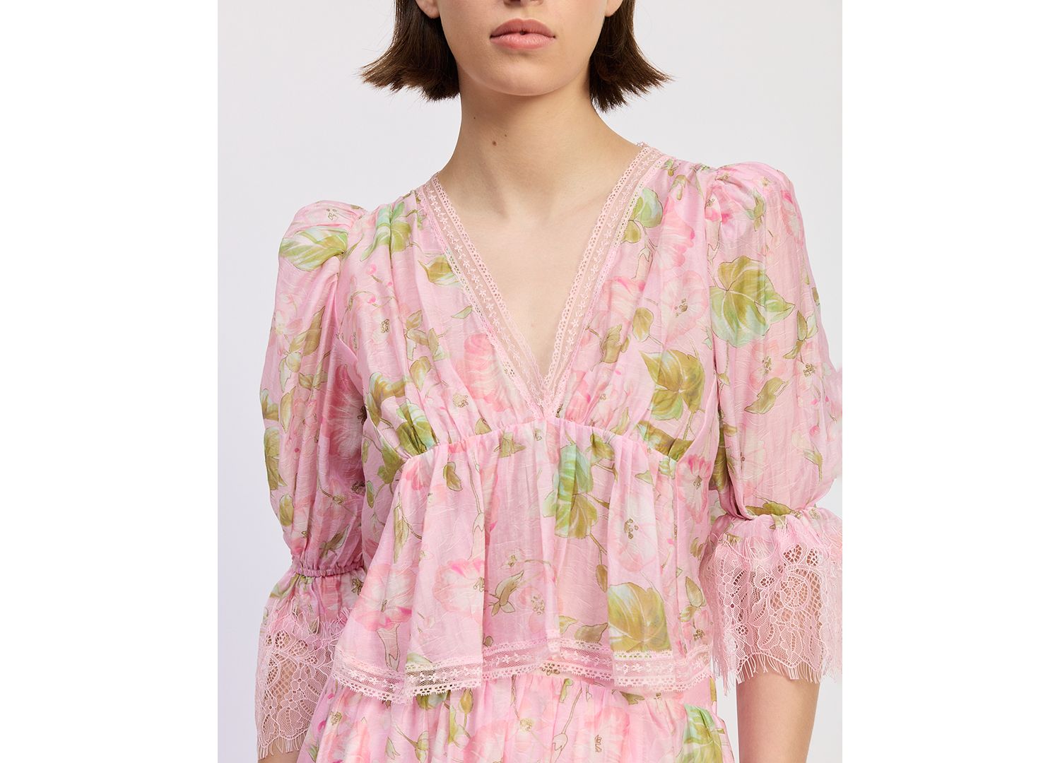 Women's 3/4-Sleeve V-Neck Top