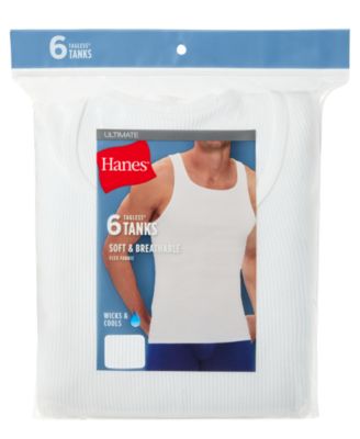 Men's Ultimate Comfort Fit Tank Undershirt, 6-Pack