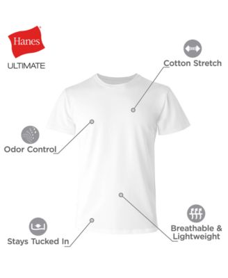 Men's Ultimate Crewneck Comfort Fit Undershirt, 3-Pack