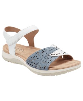 Women's Sylo Perforated Leather Flat Sandals