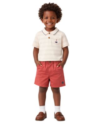Baby Boys' Short-Sleeve Polo Shirt and Pull-On Shorts, 2-Piece Set