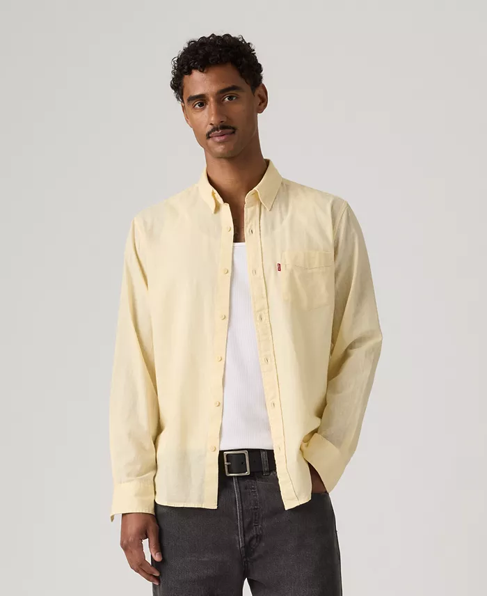 Men's Classic Pocket Regular-Fit Long-Sleeve Shirt - thumbnail 5