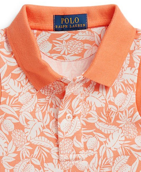 Детские Polo Ralph Lauren Girls' 2T-6X Pineapple Faux-Wrap Mesh Polo Dress